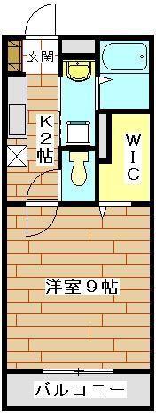 Iヴィレッジ堀崎(1K/3階)の間取り写真