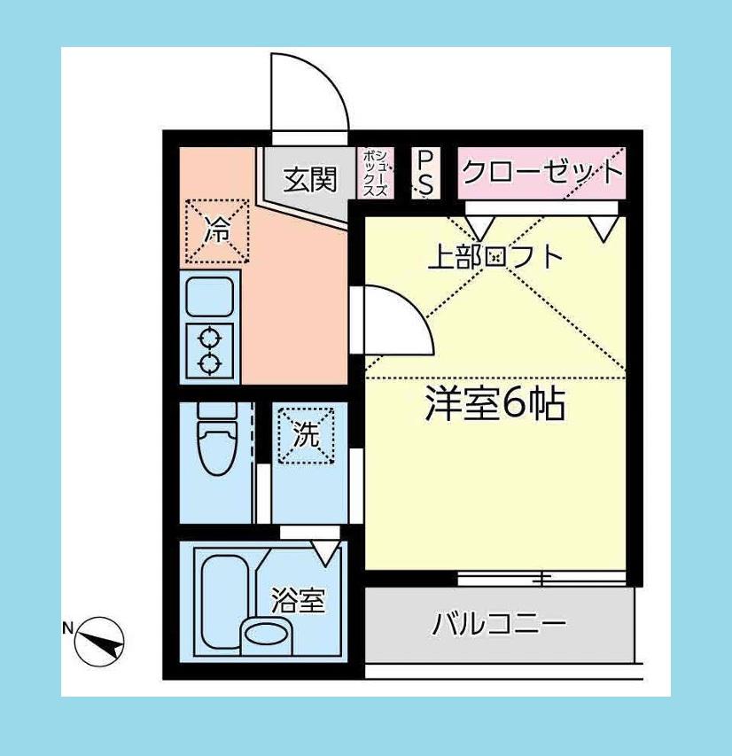 KAPPART(1K/1階)の間取り写真