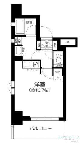 ラ・コスタ新宿余丁町(ワンルーム/3階)の間取り写真