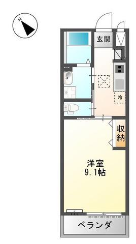 コート サクラ(1K/1階)の間取り写真