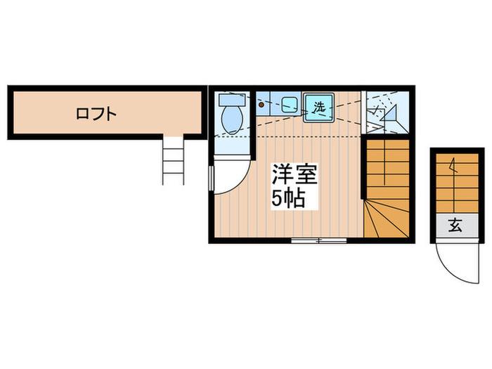 コンフォートテラス荻窪(ワンルーム/1階)の間取り写真