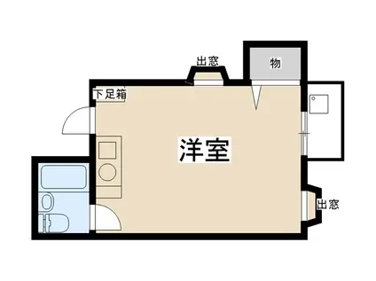 COZYPALACEキムラ(1K/2階)の間取り写真