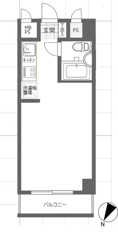 ダイアパレス根岸 7階階 間取り