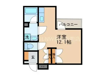 三愛ビル3(ワンルーム/4階)の間取り写真