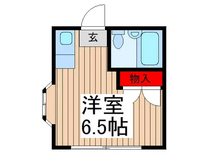 NT西川口コーポB(ワンルーム/2階)の間取り写真