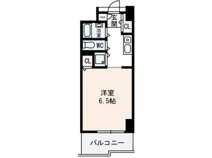 エトワール北梅田(1K/10階)の間取り写真