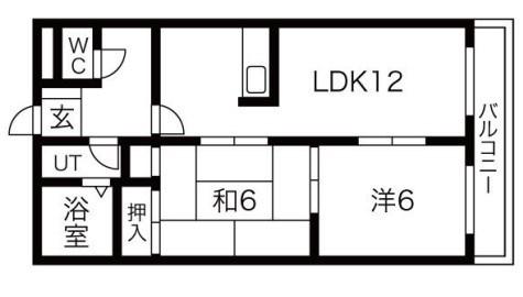 山田コーポ(2LDK/1階)の間取り写真