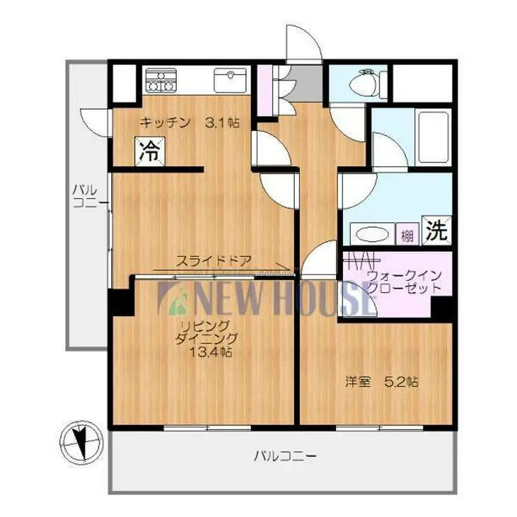 ヴァンテ・アン神楽坂 6階階 間取り