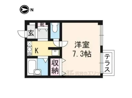 MA PIECE下鴨(1K/1階)の間取り写真