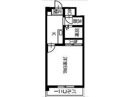 ハイムオアシス(1K/3階)の間取り写真