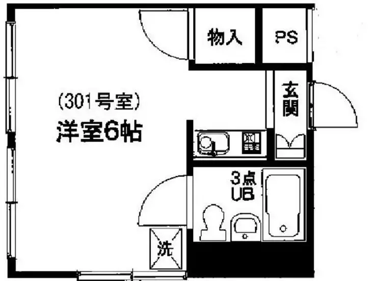 ヴィラクレイドル 3階階 間取り
