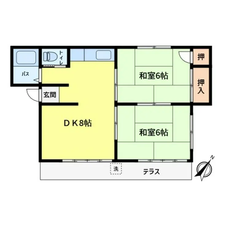 大成コーポ 1階階 間取り