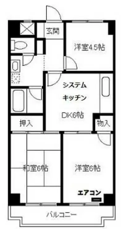 シャトーサンハイム 2階階 間取り