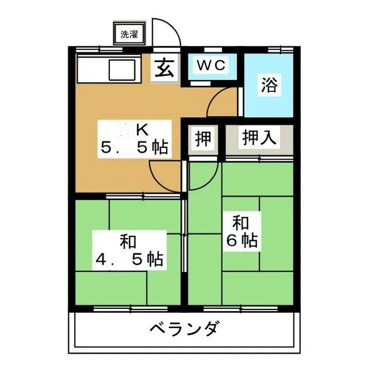 泉コーポ 2階階 間取り