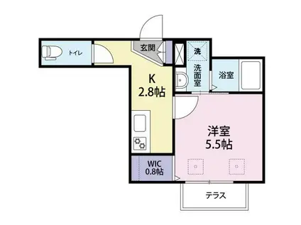 AZALEA 三軒茶屋(1K/1階)の間取り写真