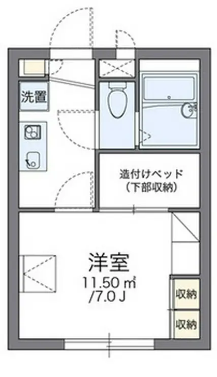 レオパレスBIRDLIME 2階階 間取り