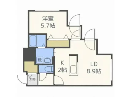 MAISON DE A(1LDK/3階)の間取り写真