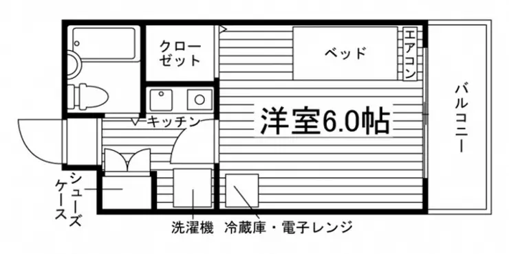 カレッジコートセイセキ 1階階 間取り
