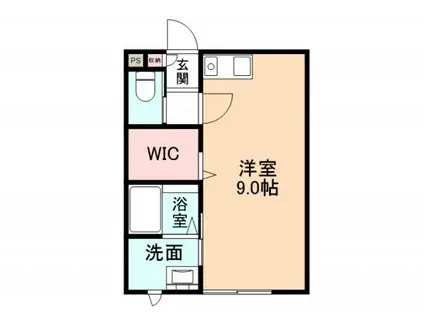 レージュ太閤山III(ワンルーム/2階)の間取り写真