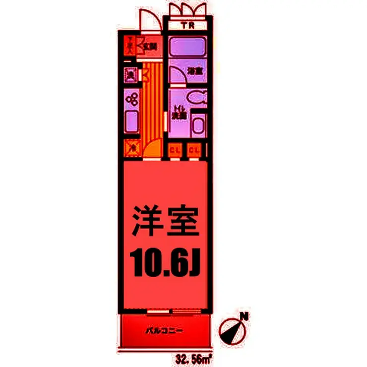 HF新横浜レジデンス 3階階 間取り