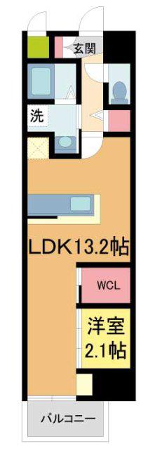 ONLYONE池田新町(1LDK/3階)の間取り写真