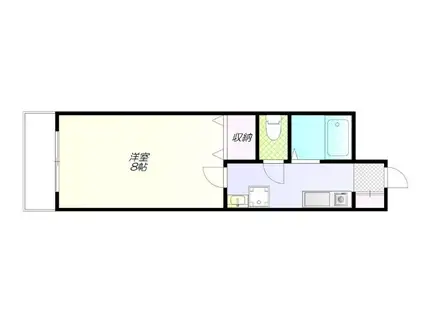 アルビオン田端(1K/7階)の間取り写真