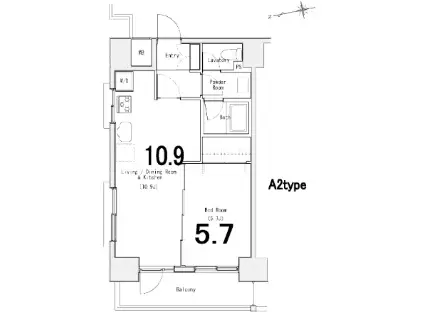 SOCIETY KURAMAE(1LDK/8階)の間取り写真