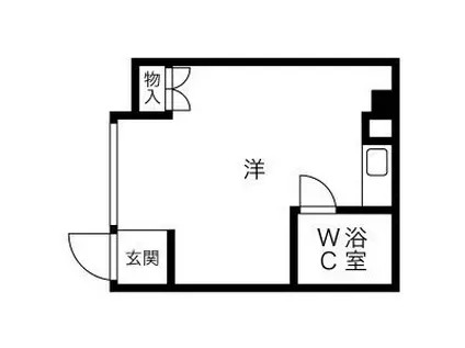 プレアール西明石(ワンルーム/4階)の間取り写真