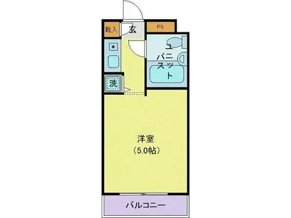 MUSUBU TERRACE ♯YOKOHAMA(ワンルーム/2階)の間取り写真