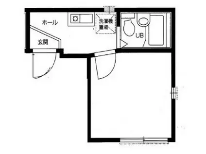 レット・イット・ビー(1K/2階)の間取り写真