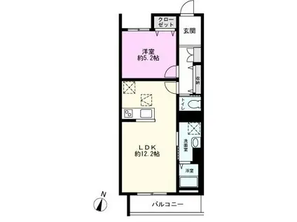 TS ANFANG(1LDK/1階)の間取り写真