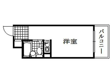 ジーエスハイム元町(ワンルーム/7階)の間取り写真