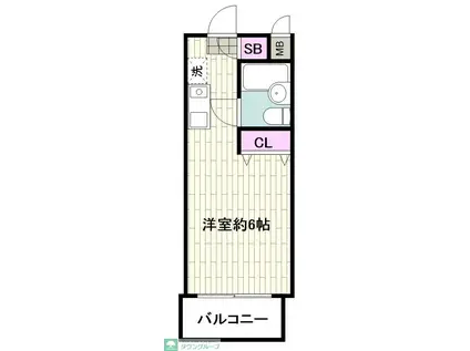 ステージファースト日吉(ワンルーム/1階)の間取り写真