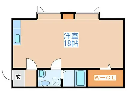 プラザ館ドーム前(ワンルーム/3階)の間取り写真