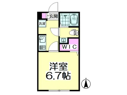 メゾン・ド・バジーナ(1K/3階)の間取り写真