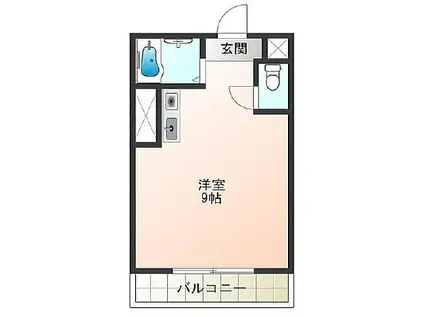 シティキャンパス(ワンルーム/4階)の間取り写真