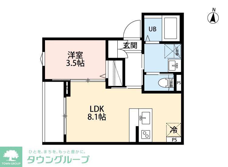 BREEZE BAY 湘南(1LDK/2階)の間取り写真
