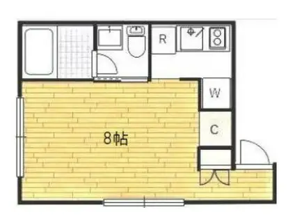 SPAZIO NISHIOGIKUBO(1K/2階)の間取り写真