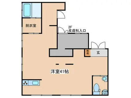 SUMIRE(ワンルーム/1階)の間取り写真