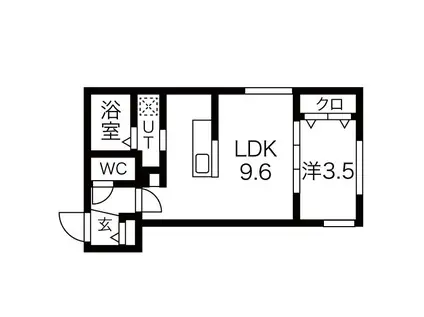 ASTAGE N31(1LDK/4階)の間取り写真