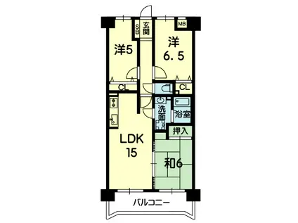コアマンション大江東 802号(3LDK/8階)の間取り写真