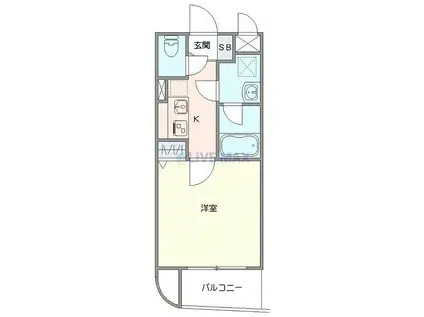 グリフィン横浜・桜木町六番館(1K/5階)の間取り写真