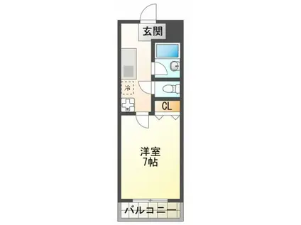 GREAT新大阪(1K/7階)の間取り写真