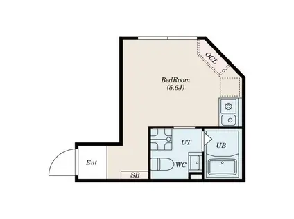 THE TERRACE 清澄河(1K/4階)の間取り写真