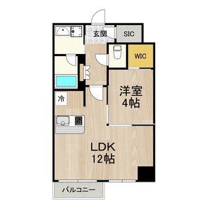 LEGALAND難波南(1LDK/3階)の間取り写真