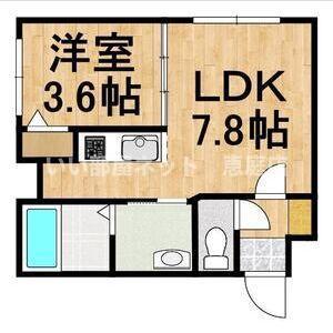 和AIOI(1LDK/1階)の間取り写真
