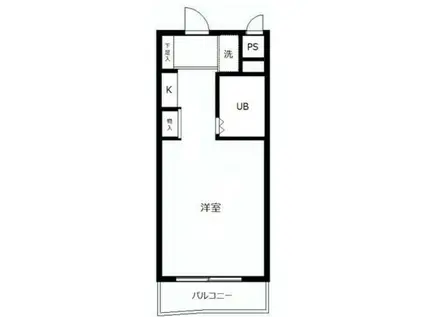 スカイコート新宿落合第4(ワンルーム/3階)の間取り写真