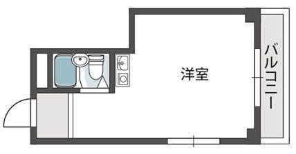 エムロード関目(ワンルーム/3階)の間取り写真