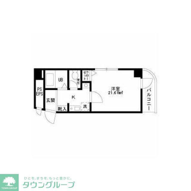 ダイヤモンドレジデンス湯島第2(1K/7階)の間取り写真