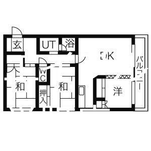 ルナコートIII(3LDK/3階)の間取り写真